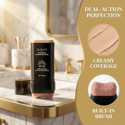 Lulesi 2-in-1 Dual-Ended Foundation Stick with SPF 50