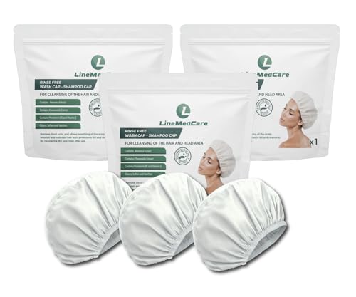 Rinse-Free Shampoo Caps - Aloe Vera, Chamomile, Vitamin E | Pack of 3