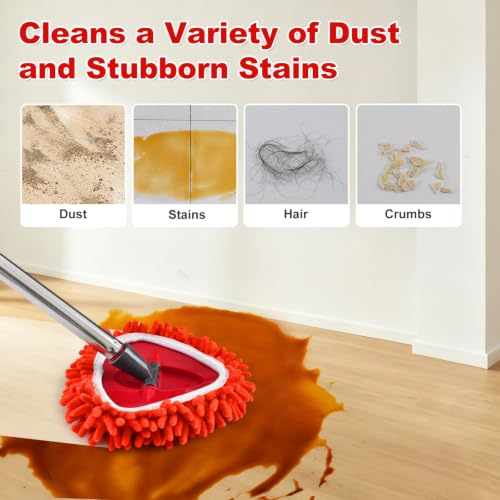 Chenille Mop Head Replacements for O-Cedar EasyWring 4-Pack