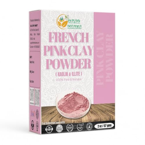 French Pink Clay Powder for DIY Face Masks & Soap Making - 2 oz