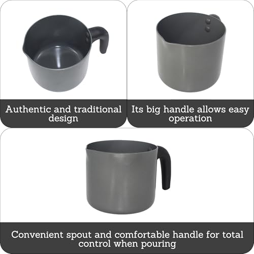 IMUSA 1.3Qt Chef Aluminum Ceramic Mug - Gray Nonstick Design