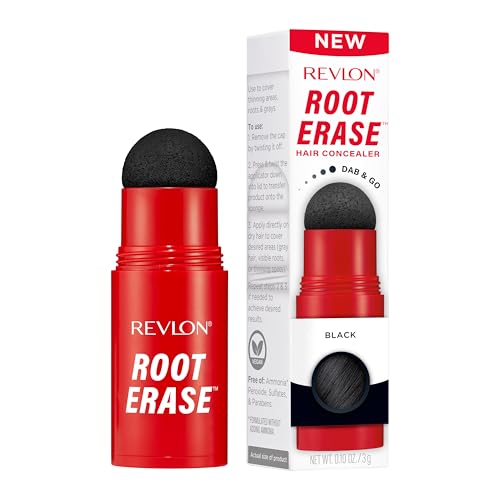 Revlon Root Erase Hair Concealer 01 Black - 0.1 Ounce Instant Gray Coverage