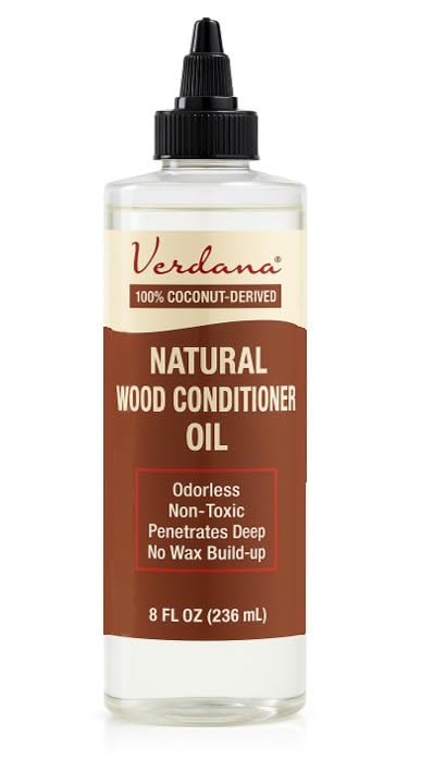Verdana Natural Wood Conditioner Oil - 8 Fl Oz - Non-Toxic Furniture Care