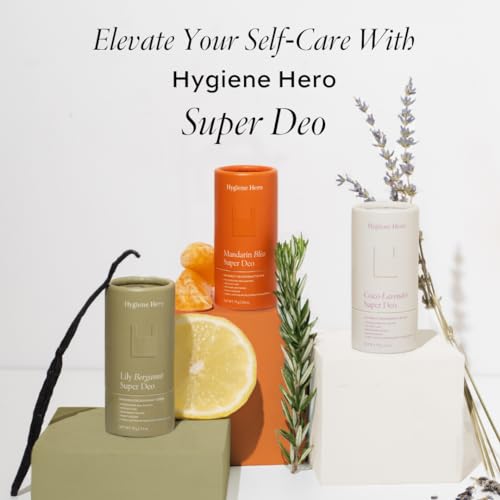 Super Deo Invisible Natural Deodorant Stick - Aluminum-Free Whole Body Care