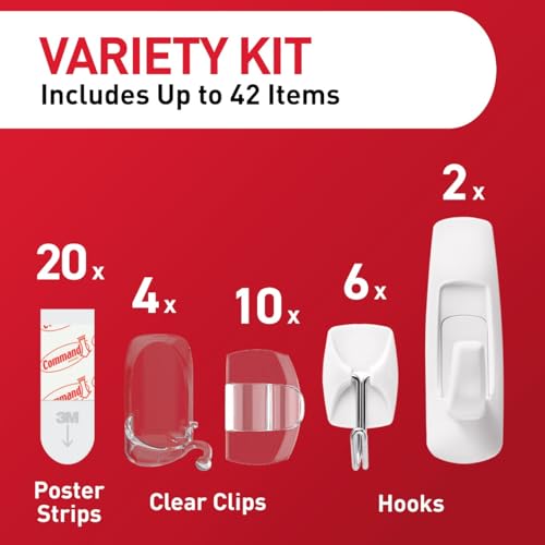 Command Hang and Decorate Kit - Damage-Free Wall Hooks & Strips