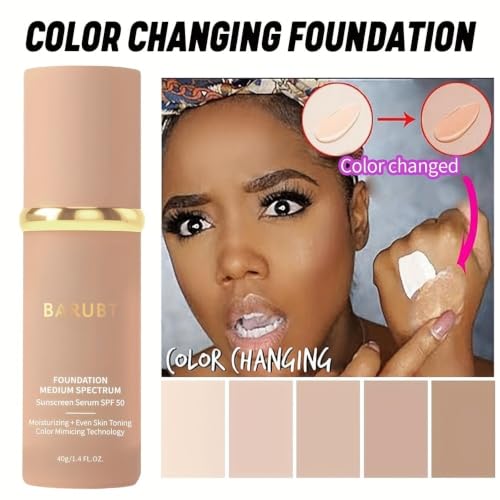 BARUBT 4-in-1 Color Changing Liquid Foundation SPF 50 - 1.41 fl oz