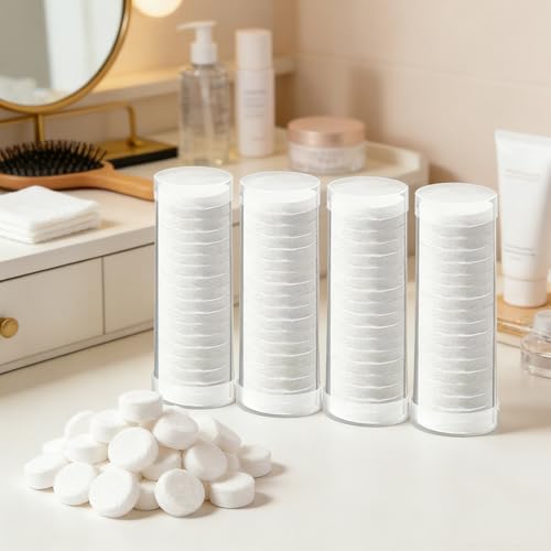Compressed Disposable Face Towels - White, 80 PCS for Travel