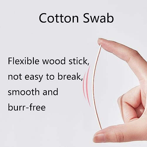 100 Count Pack 16 x 2.75in Pointed Cotton Swabs for Microblading & Precision Cleaning