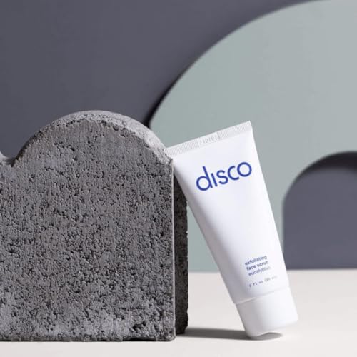 Disco Men's Exfoliating Face Scrub - Natural Deep Cleanser 2oz