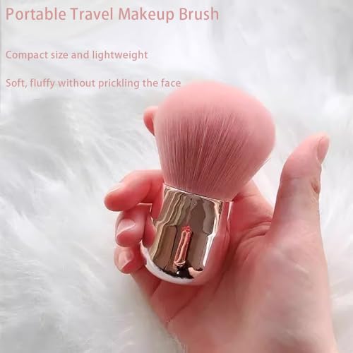 Travel Size Makeup Blush Brush - Fluffy Kabuki Foundation Brush