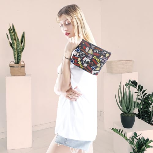 Crime TV Show Inspired Makeup Bag - Durable Canvas Zipper Pouch for Fans