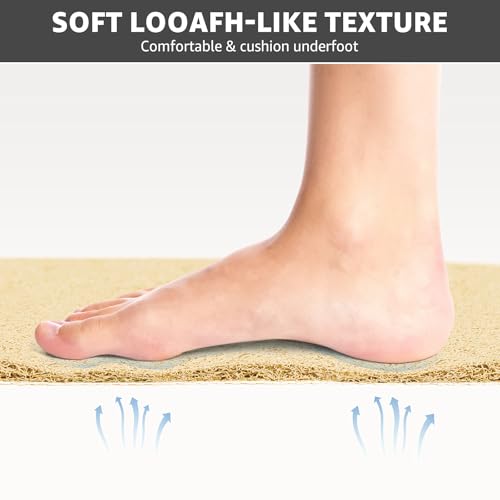 Yolife Triangle Shower Mat 23.6" x 23.6" - Soft Anti-Slip PVC