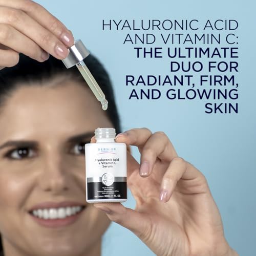 Dernier Vitamin C & Hyaluronic Acid Face Serum - Anti-Aging Dark Spot Corrector