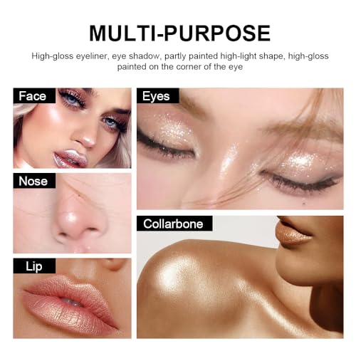 SAUBZEAN Silver Gray Eyeshadow Stick B04 Waterproof Long-Lasting Cream with Subtle Shimmer