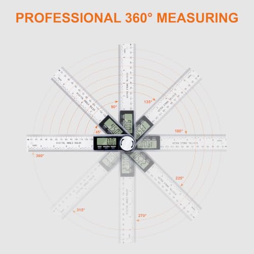 Digital Angle Finder Protractor 7 inch 200mm Measuring Tool for Precise Angles