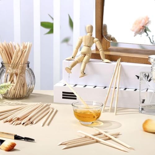 400 Pcs Wooden Wax Spatulas for Facial & Body Hair Removal - Demissle Mini Applicators