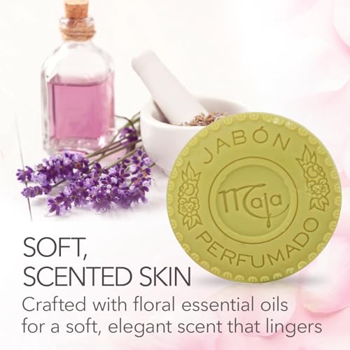 Maja Classic Rose Scented Round Bar Soap - 3 Pack of 3.5 Oz
