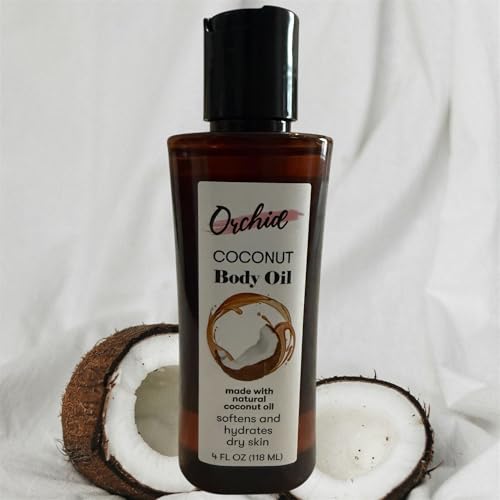 Orchid Coconut Body Oil - Deeply Hydrating & Nourishing, 4 fl oz