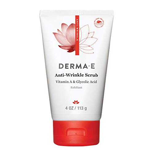 DERMA E Anti-Wrinkle Exfoliating Facial Scrub with Vitamin A, 4 Oz