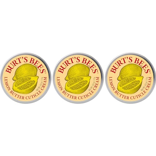 Burt’s Bees Lemon Butter Cuticle Cream - Natural Nail Treatment, 3-Pack