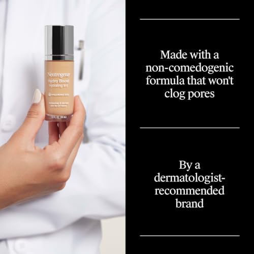 Neutrogena Hydro Boost Hydrating Tint Foundation, Buff 30 - Lightweight Oil-Free Makeup for Dry Skin