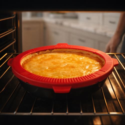 Mrs. Anderson's Baking Adjustable Pie Crust Shield - Silicone for 9-10 Inch Pies