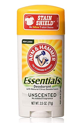 Arm & Hammer Essentials Natural Deodorant Unscented 2.5oz Pack of 4 - Aluminum-Free