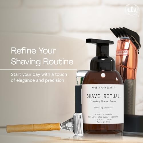 Muse Apothecary Lavender Foaming Shave Cream - Sensitive Skin, 11.5oz
