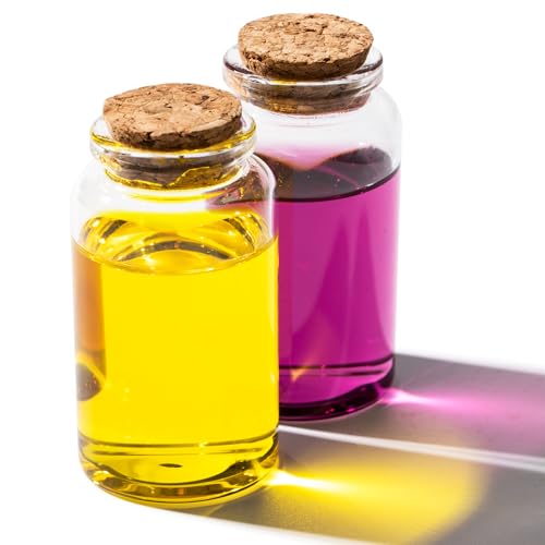 4 Pack 100ml Glass Jars with Cork Lids for Crafts & Gifts