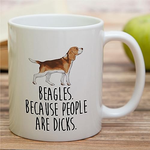 Retreez Beagle Mom 11 Oz Ceramic Coffee Mug - Funny Dog Lover Gift