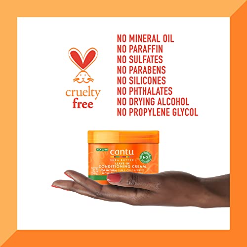 Cantu Leave-In Conditioning Cream with Shea Butter, 12 oz (Pack of 2)