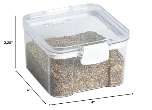 Airtight Food Storage Container - 3 Cup Capacity, BPA-Free Plastic