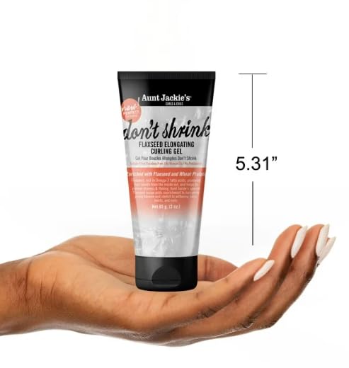 Aunt Jackie's Flaxseed Curling Gel for Natural Hair 3 Oz - Elongating & Frizz Control
