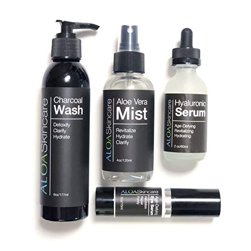 ALOA Activated Charcoal Face Wash with Vitamin C & Green Tea