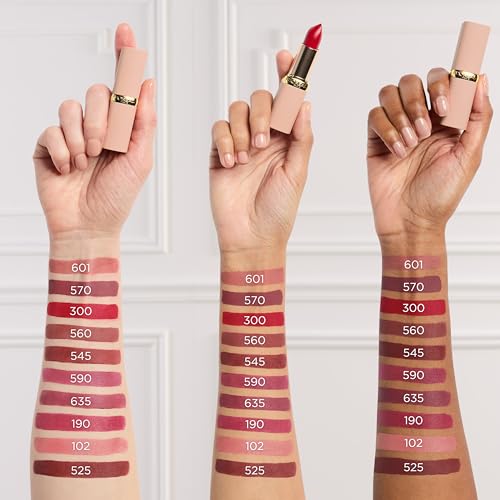 L'Oreal Paris Colour Riche Blurred Matte Lipstick - Moisturizing Formula with Argan Oil & Vitamin E