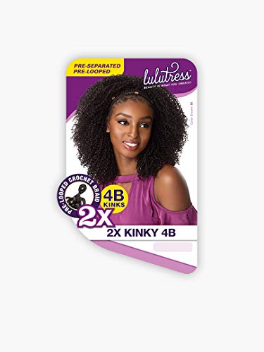 Sensationnel Lulutress 2X Kinky Crochet Braiding Hair - Pre-Looped Synthetic