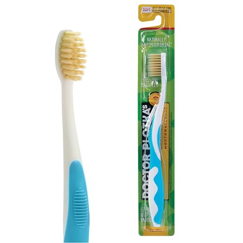 MOUTHWATCHERS Kids Soft Flossing Toothbrush - Gentle Clean, Blue