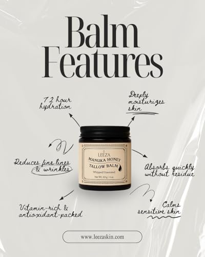 Manuka Honey Tallow Balm – Natural Moisturizer for Face, Hands & Body
