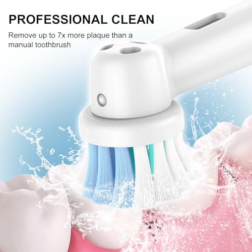 SetSail 20 Pack Electric Toothbrush Replacement Heads - Soft Dupont Bristles for Oral B