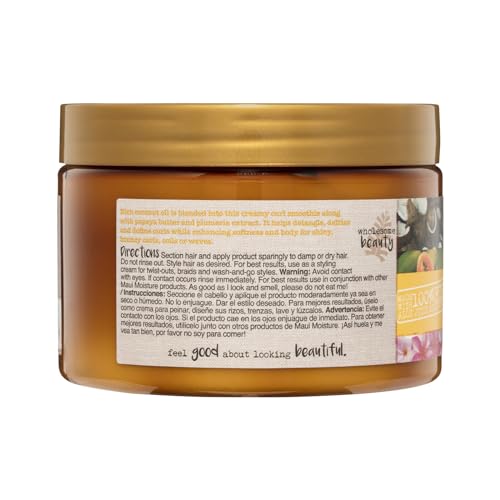 Maui Moisture Hydrating Curl Smoothie for Tight Curls - 12 oz Pack of 2