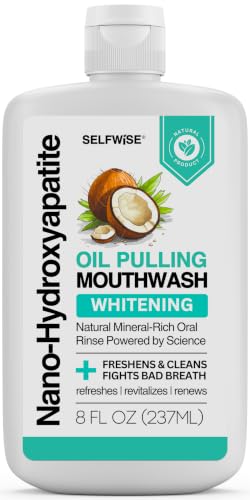 Coconut Mint Nano-Hydroxyapatite Whitening Mouthwash - 8oz