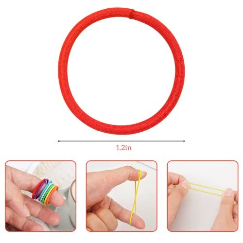 CÉLLOT 300pcs No Crease Hair Ties for Kids - 2.7cm Ponytail Holders