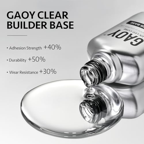 GAOY 16ml Clear Builder Gel for Nails - Strengthening, UV Cure