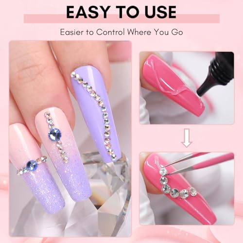 Makartt 15ml UV Rhinestone Glue Gel for Nail Art and Gems