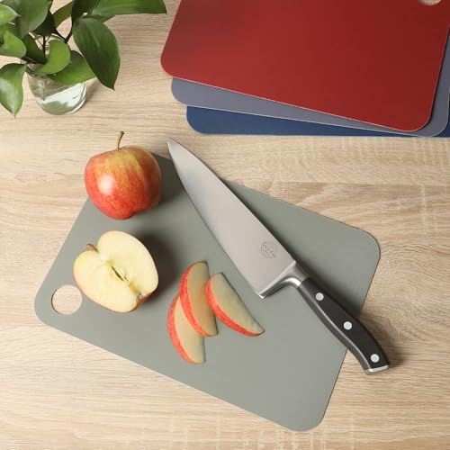 Sur La Table Crafty Carvery 4-Piece Cutting Mats Set - BPA-Free, Non-Slip, Dishwasher Safe, 11.75" x 8.25"