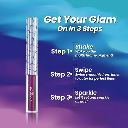 Charmacy Chameleon Liquid Eyeliner - Metallic Multi-Color Shifting Liner