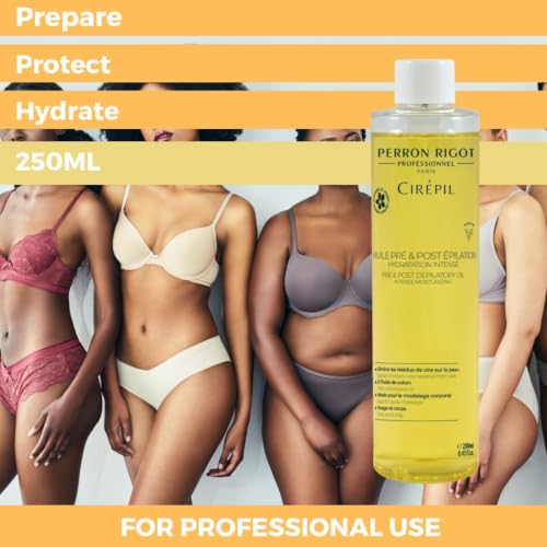 Cirepil Pre & Post Wax Oil 8.45 Fl Oz - Nourishing & Jasmine Scent