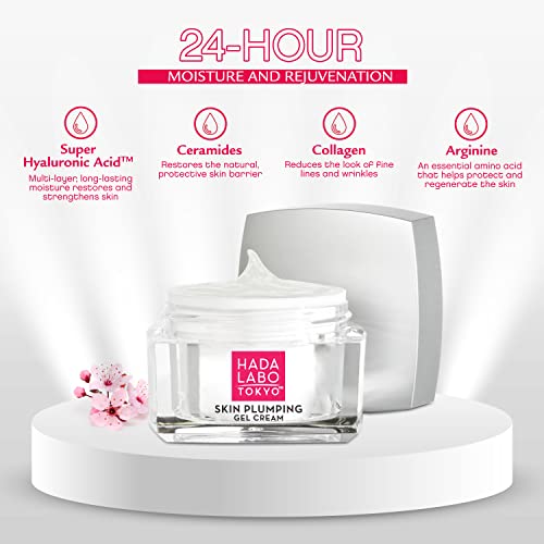 Hada Labo Tokyo Plumping Gel Cream 1.76 oz - 24-Hour Hydration