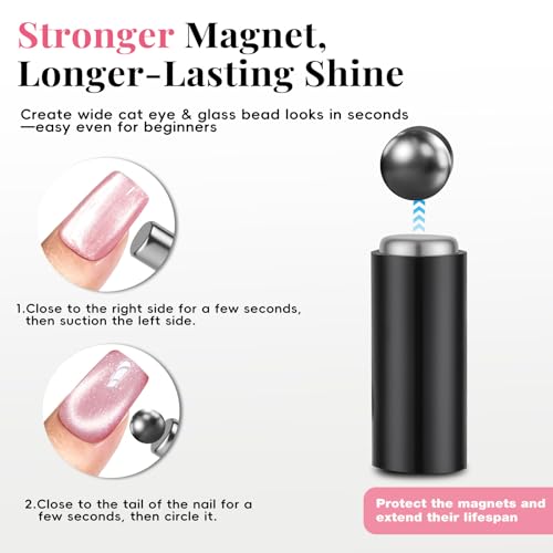 14-Pack Cat Eye Magnet Set for Stunning Nail Art Designs