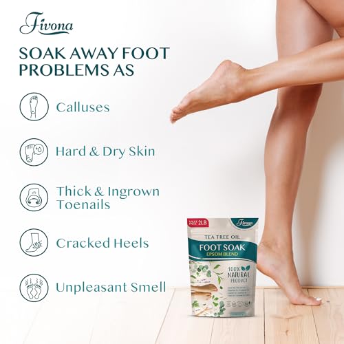 Tea Tree Foot Soak Blend 2 LB - Epsom Salt for Soft Feet